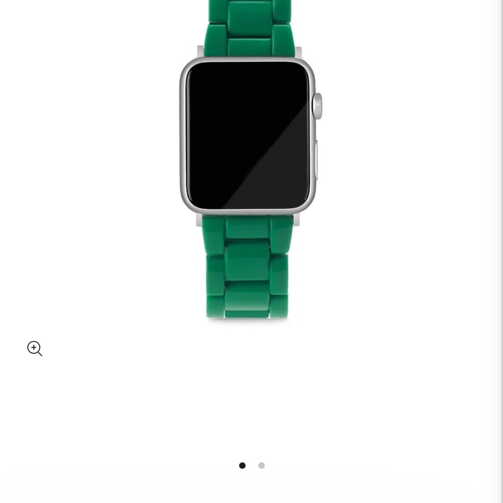 Elegant Green Smartwatch with Silver Frame